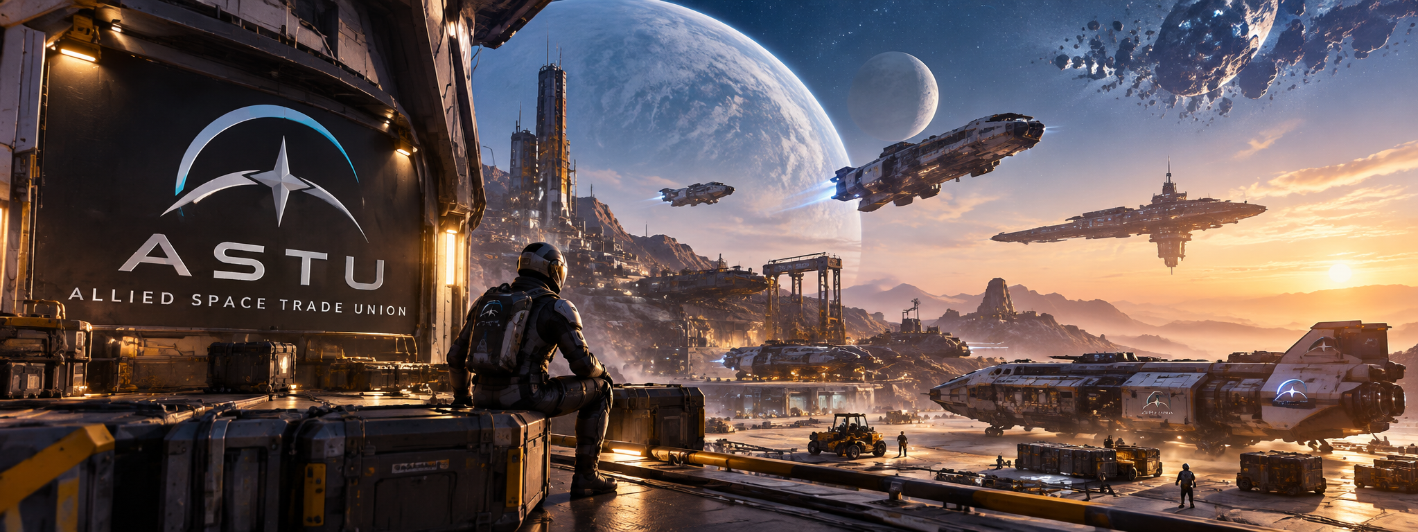 ASTU – Allied Space Trade Union: ein ruhiger Platz im industriellen Raumhafen